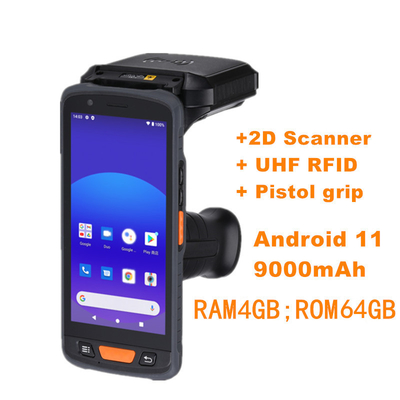 2024 5.5in Przenośny Android PDA 1D 2D skaner kodów kreskowych ręczny czytnik RFID PDA
